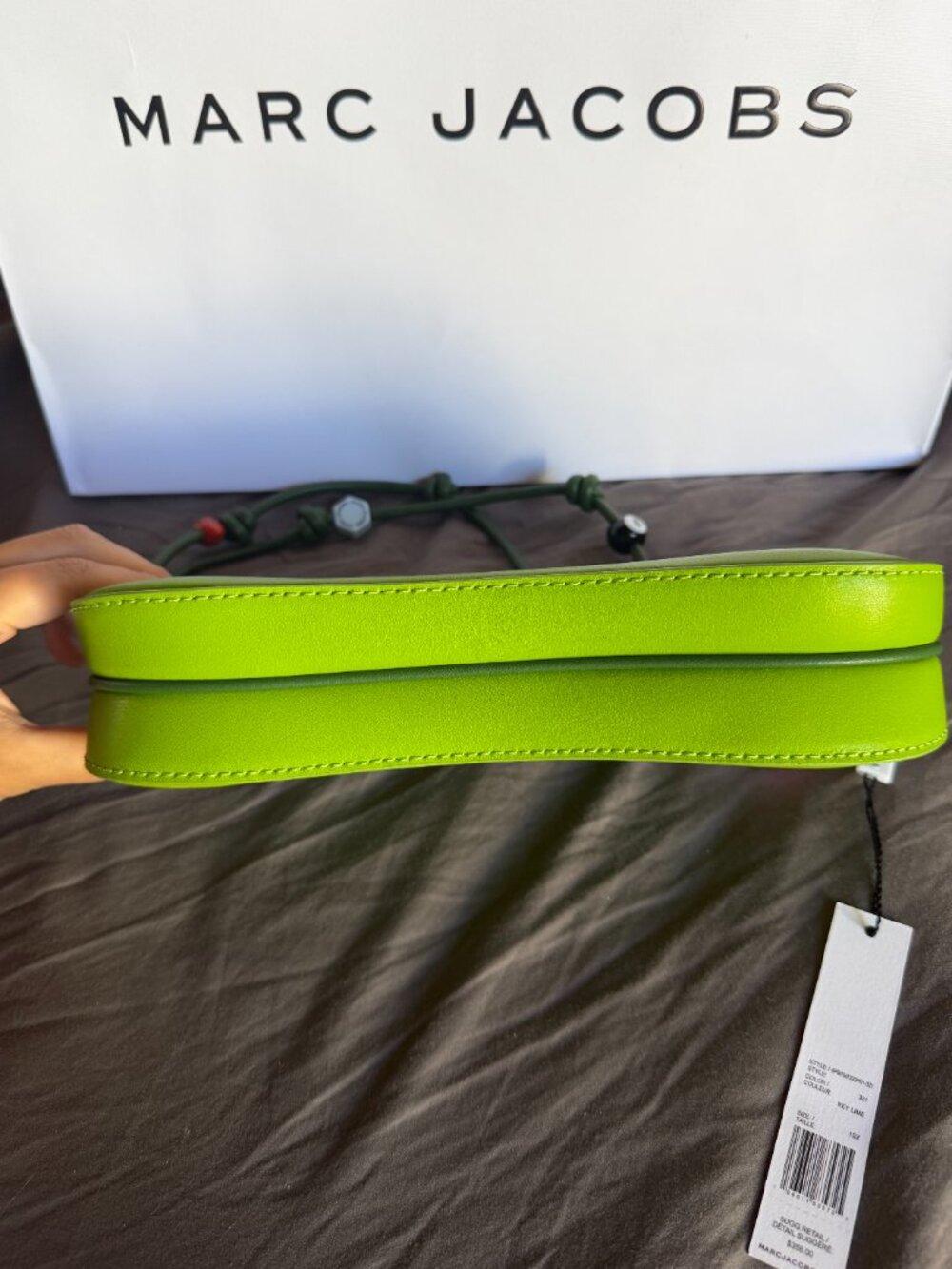 NWT Authentic Marc Jacobs Leather Lucky Charm Green Bag - Picture 9 of 16
